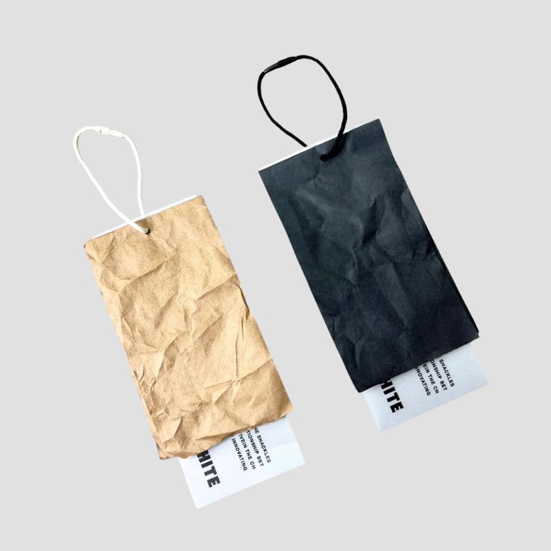 crepe paper hangtag