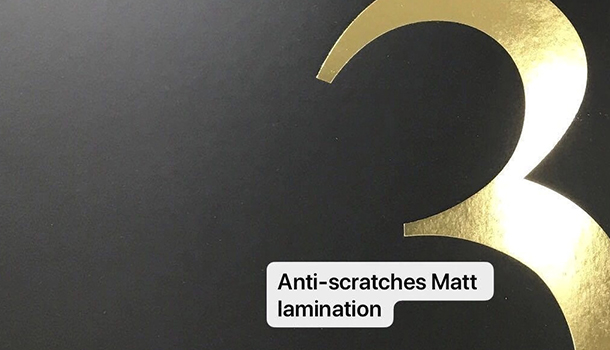 anti-scratches matte lamination