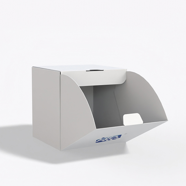 Folding carton packaging sample showing structural design